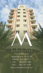 Marseilles Hotel Business Card