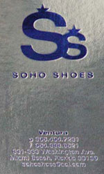 SoHo Shoes Business Card